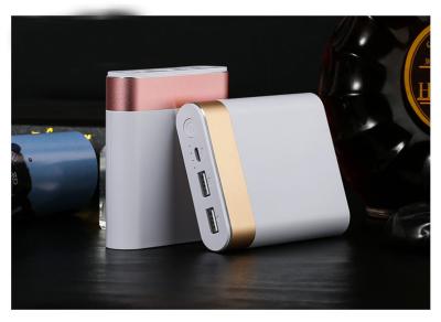 China Portable Charger 10400mAh Power Bank High-Speed 2 USB Ports with Flashlight External Battery for sale