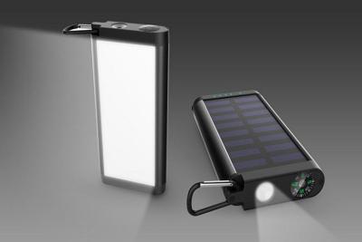 China Cell Phone Solar Power Bank Battery Charger 12000mah Power Supply 1 USB Input for sale