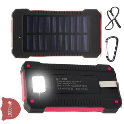 China Waterproof Solar Charger Power Bank Micro USB Socket Type For Samsung Galaxy for sale