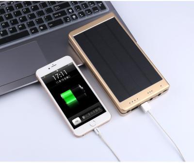 China 30000mAh Portable Waterproof Solar Charger Dual Usb External Battery Power Bank for sale