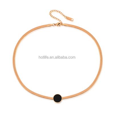 China TRENDY 18K Gold Plated Jewelry Fashion Necklaces Gold Chain Choker Necklace Set Body Jewelry for sale