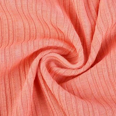 China Stretch 250gsm Polyester Spandex Rib Yarn Jersey Fabric Garment Fabric For Dress Sweater for sale