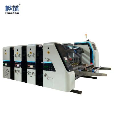 China High speed automatic food corrugated cardboard flexo printing carton box making machines rotary die-cutting machine for sale