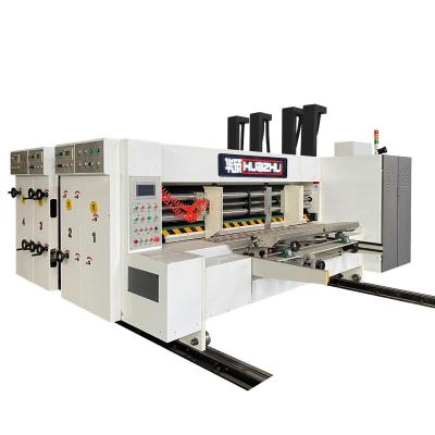 China Hotels Cheapest Express Corrugated Cardboard Flexo Printing And Rotary Die Cutting Machine With Slotter for sale