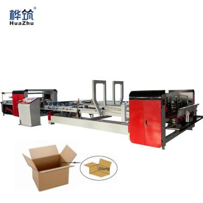 China Food Cardboard Corrugator Folding Gluing Machine / Carton Gluer / Carton Box Forming Machine for sale