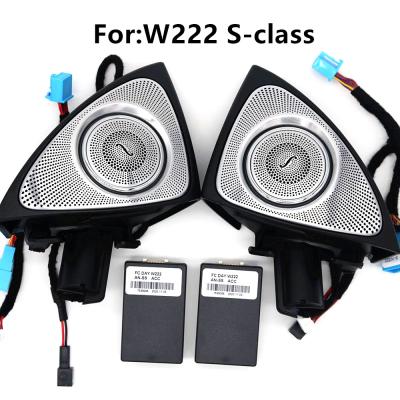 China Mercedes Benz W222 Tweeters voor autoradio's 3D Roterend Met Sfeerverlichting Te koop