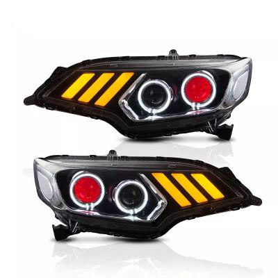 Κίνα Mustang Look Automotive Head Light, Car Headlight Sequential για Honda Jazz προς πώληση