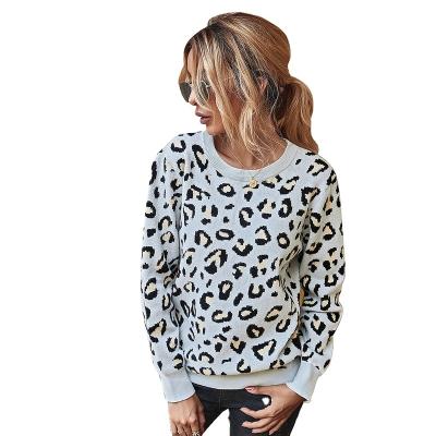 China Anti-pilling 2020 new women's fashion leopard print sweater women's clothing drop top clothing for women for sale