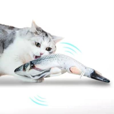 China Viable Soft Fish Animal Toy for Cat Catnip Toy Interactive Moving Cat Toys for Cat Exercise for sale