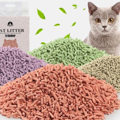 China 6L Strong Clumping Degradable Tofu Cat Litter Viable for sale