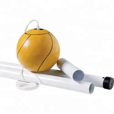 China Portable Rubber Soft Rubber Tetherball Holder Set With Steel Pole for sale