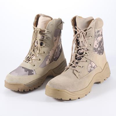 China Fashion Trend Increasing Shoes Climbing Boots Camouflage Outdoor Men Waterproof Hunting Boots for sale