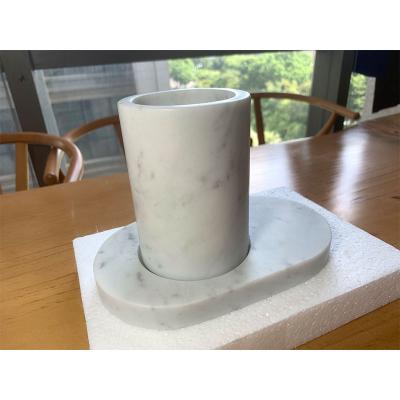 China Modern hot sale marble wash cup coaster and cup cararra customized marble coasters for sale