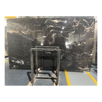 China Modern Black Marble Black Marble Dining Table Brazilian Black Marble Countertops Slab for sale