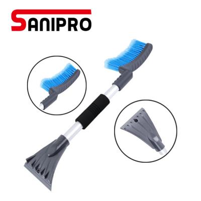 China Custom Extendable Sanipro Car Tools Car Ice Scraper Foam Window Handle Foam Scraper Snow Remover Cleaning Tool for sale