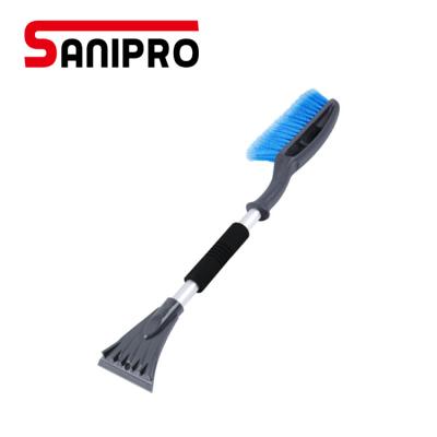 China Custom Extendable Sanipro Car Tools Car Ice Scraper Foam Window Handle Foam Scraper Snow Remover Cleaning Tool for sale