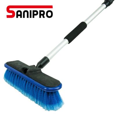 China Sanipro Portable Luxury Soft Bristle Car Wash Outdoor Wash Cleaning Thru Dip Car Wash Brush for sale