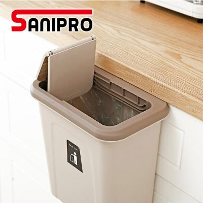 China Sanipro Sustainable Kitchen Hanging Trash Can Hanging Small Waste Bin Kitchen Waste Bins Kitchen Sink Hanging Waste Bin for sale