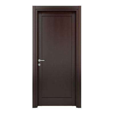 China Modern affordable solid wood custom wood veneer mordern door for bathroom wooden door for sale