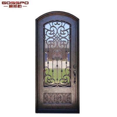 China XS12-059 Traditional Modern Commercial Entry Iron Security Front Door for sale