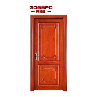 China Swing Wood Part Design Exterior Door Modern Solid Wood Inter Wood Door for sale