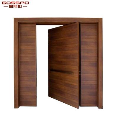 China XS13-005 Anti-Aging Antique Design Picture Wooden Pivot Door for sale