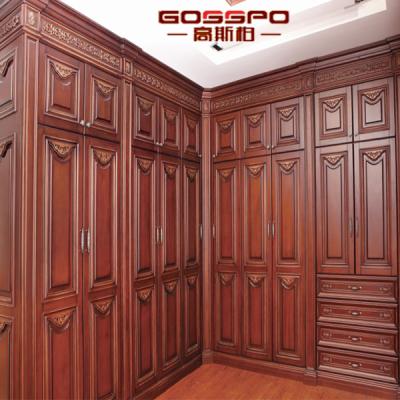 China Solid Wood Home Furniture General Use Wood Material Wardrobe Bedroom Wardrobe And Kerala Wood Wardrobe for sale