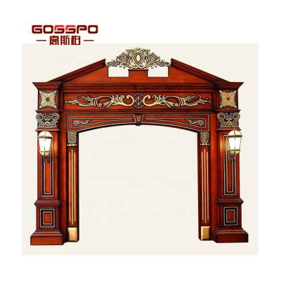 China Environmental Friendly Classic Curved Solid Wood Architrave for sale