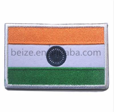 China Wholesale 3D Famous India Flag Custom Badges Patches For Hat for sale