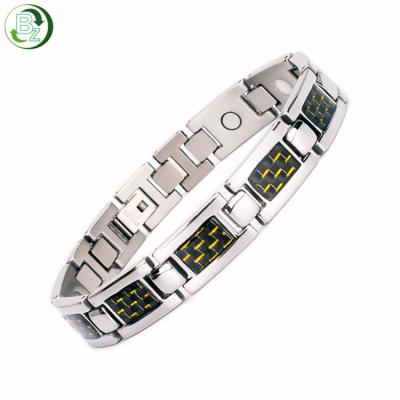 China 90 Degree Fashion Jewelry Custom Arthritis Healing Magnetic Men's Bracelets With Healthy Magnet for sale