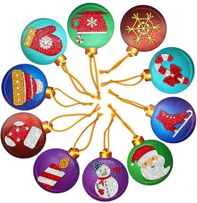 China CLASSIC Gift Wrap Tags DIY Artificial Diamond Painting Christmas Stickers Decoration Handicraft Cards Decoration for sale