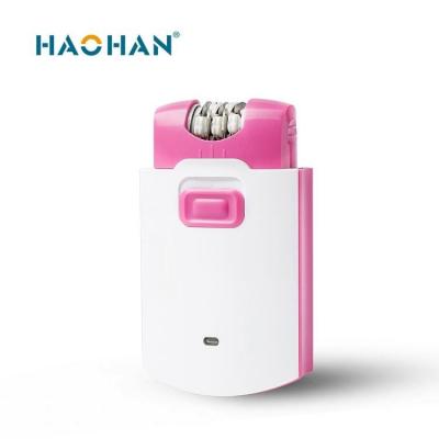 China Electric Portable Mini Painless HAOHAN Epilator Hair Remover Hair Trimmer Electron Large Scale Supplier for sale