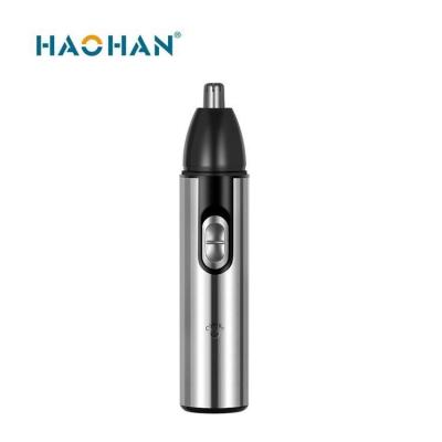 China HAOHAN Immediate Response Easy Clean Portable Electric Rechargeable Men's Nose Trimmer Hair Nose Trimmer Nose Hair Trimmer for sale