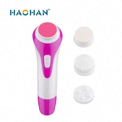 China HAOHAN DEEP CLEANSING Facial Massage Cleansing Electric Face Brush Quick Response Electronic Face Brush Maker for sale