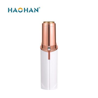 China Portable Mini Painless HAOHAN Mujeres de recortadora cara afeitandose La afeitadora electrica, Mujer Face Shaver USB for sale