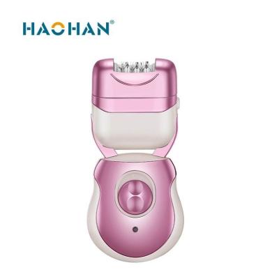 China Portable Mini Painless HAOHAN Washable a la cabello para rasuradora EL cabello body electrico, Woman Electric Body Shaver for sale