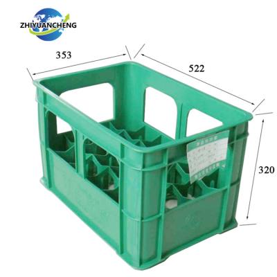 China 12/24 Bottles of Environmentally Friendly Heavy Duty Plastic Beer Bottles are Sold in Crates and Turnover Bins Milk Crate for sale