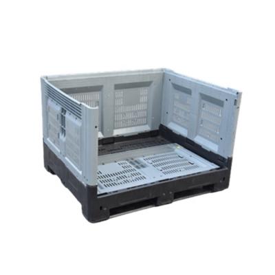 China Recyclable& Durable Heavy Duty HDPE Logistics Plastic Storage Pallet Box Container for sale