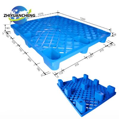 China Lightweight Cheap HDPE 9 Feet Stackable Light Duty Used Disposable Plastic Pallet For Sale for sale