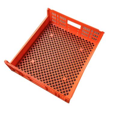 China Mesh Recycling Bread Plastic Collapsing Unfolding Crate Excellent Quality Stackable Bread Plastic Crate for sale