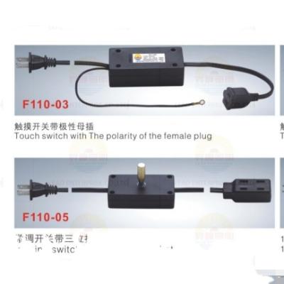 China Consumer Electronics ETL CE AC Power Cord With Inch Switch Containing 3 Plug for sale