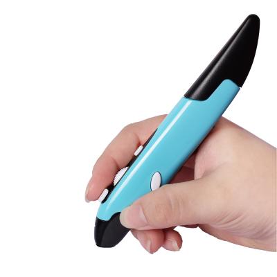 China Factory Price 2.4GHz 3D Wireless Mouse Pen Personalized Creativity Vertical Pen Shaped Mouse for sale