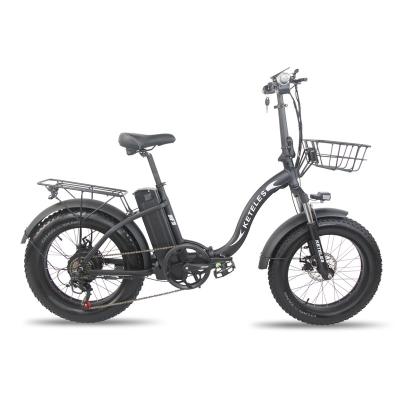 China Aluminum Alloy Keteles Kf9 Fat Tire E Bike 36v 10AH 250w Klapp Ebike Elektro Fahrrad 4.0 Reifen E Bike for sale