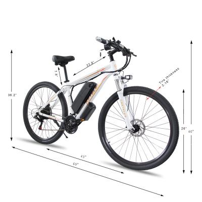 China Aluminum Alloy US Service K820 48V 18A 1000W Running Mountain Bike Mens Womens MTB Electric Bicycle With 1000W Motor 120km Mileage 26/29 Wheel for sale