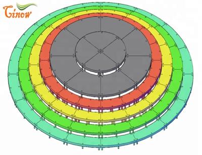 中国 Cinow Factory Price Movements Revolving Stage Wooden Round Stage For Wedding Sale 販売のため