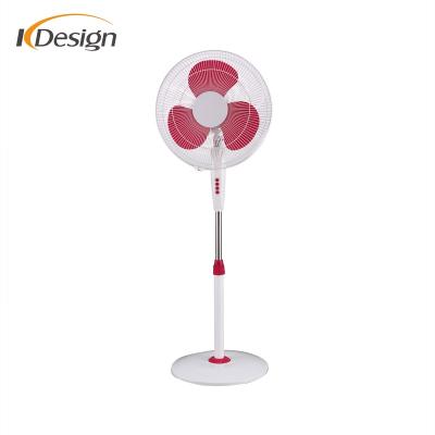 China Fashional 16inch Style Five Blade 3 Wind Speed ​​Electric Fan Stand Cooling High Quality Modern Luxury Fan for sale