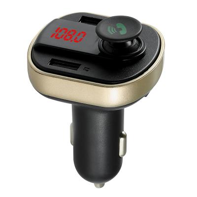 China 2021 Portable Car Charger Dual USB Car Radio Kit Wireless Fm Transmitter MP3/MP4Dual Equipped BT Player Car Radio Player for sale