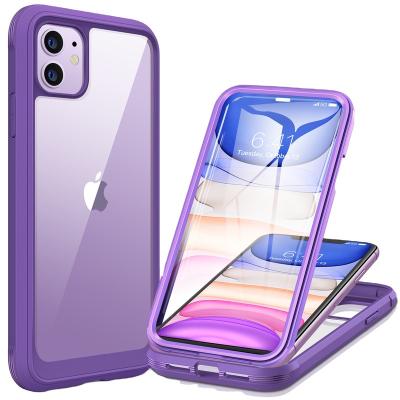 China High Quality Mobile Phone Accessories Cellphone Accessories Tempered Glass Phone Case Built-in Screen Protector Protective Case For iPhone 11 6.1