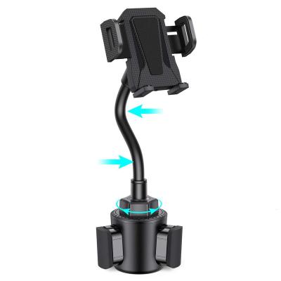 China Universal Car Phone Holder Stand Goose Neck Cup Holder Adjustable Phone Mount Holder For Mobile Phone for sale