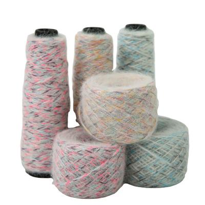 China Wholesale Color Glitter Yarn Candy Fancy Toy Figure Metallic Blended Knitting Yarn for sale